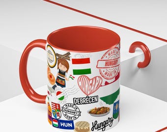 Ungarische Kaffeetasse, Einzigartige Dekoration, Geschenk für Kaffeeliebhaber