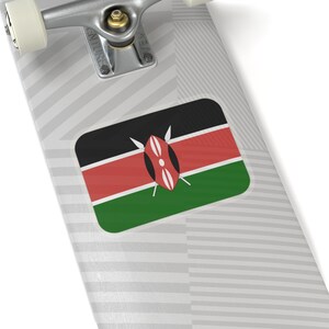 Kenya Flag Vinyl Sticker, African Pride Decal, Travel Souvenir ...