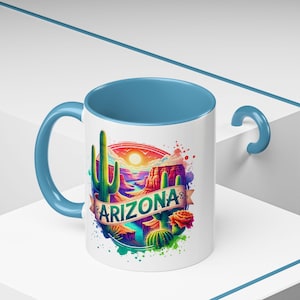 Arizona Coffee Mug, Usa State Gift, Arizona Teacup, American State Gift, Travel Mug, Travel Souvenir
