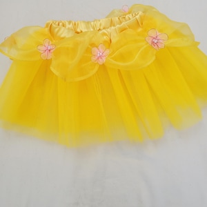Belle Inspired Skirt, Disney Bounding, Beauty and the Beast, Costume, Belle Costume, Custom Skirt, Yellow Tulle Skirt, Belle Disney Bounding