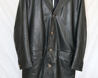 Original 90s Gianni Versace Leather Jacket Unisex - Etsy