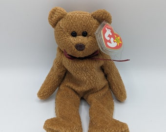 Curly TY Beanie Baby Retired Original W/ Many Errors See Description VGC