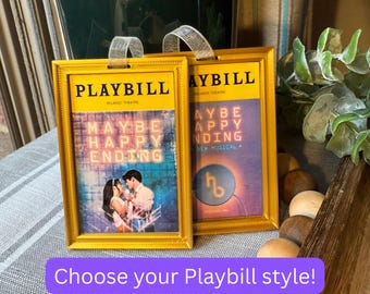 Maybe Happy Ending Broadway Musical Christmas Ornament - One ornament with your choice of Playbill styles