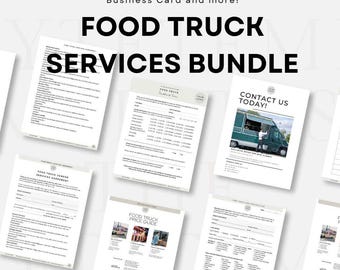 Editable Food Truck Lease Agreement, Food Truck Rental Form, Printable Catering Truck Rental Contract Template, RV food truck Rental PDF