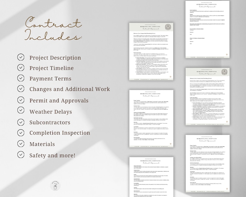 Curated visual reference: Apartment Renovation Contractor Permit Report Reference: Remodel Contract Remodeling Interior Design Contract Home Repair