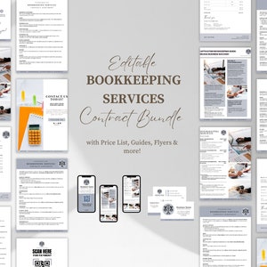 Contrat de tenue de livres, Petite entreprise de tenue de livres, Modèles de tenue de livres, Contrat de tenue de livres modifiable, Modèle de contrat de tenue de livres