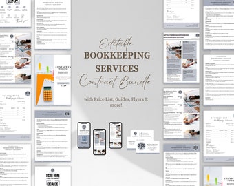 Bookkeeping Contract, Bookkeeping Small Business, Bookkeeping Templates, Editable Bookkeeping Agreement, Bookkeeping Agreement Template