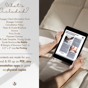 May include: A digital tablet displaying a guide to consulting services experience. The tablet is being held by a person's hands. The text on the tablet reads "Guide to Your Consulting Services Experience".