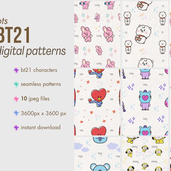 Bts Seamless Pattern - Etsy