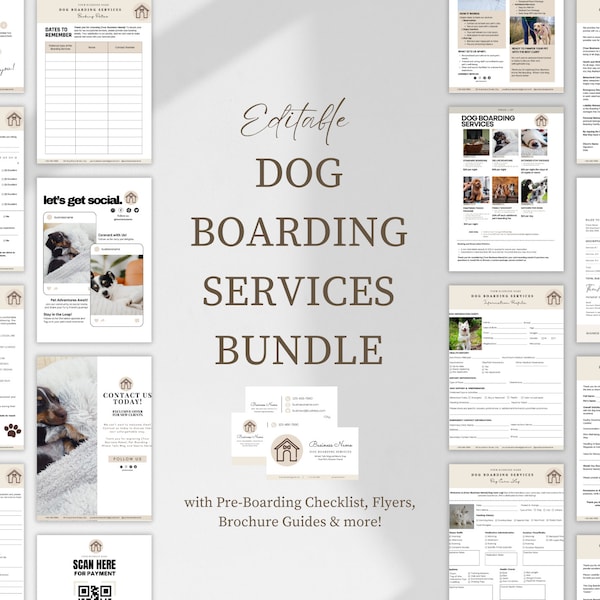 Dog Boarding Contract, Dog Boarding Business, Pet Boarding Report Card, Pet Boarding Business, Pet Sitting Contract, Pet Sitting Forms