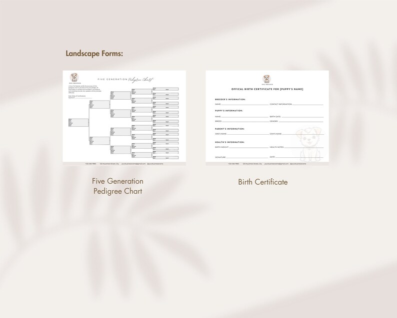 Dog Breeder Forms, Puppy Sale Contract, Dog Breeder Contract, Breeder Forms, Dog Whelping Charts, Whelping Records, Puppy Medical Records image 6