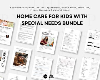 Home Daycare Starter Kit Bundle, Daycare Contract, Enrollment Forms & Paperwork, Childcare Parent Policies, Menu, Schedule Package, CANVA