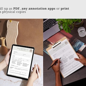 May include: Two printable worksheets for a "Mobile Characteristics Lab" with the title "How It's Moving" on a wooden table. One worksheet is on a tablet and the other is on a clipboard.