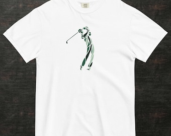 Camiseta de golf, camiseta de golf swing, regalo de golf para hombres, camiseta de regalo de golf para hombres, camiseta de golf de arte digital