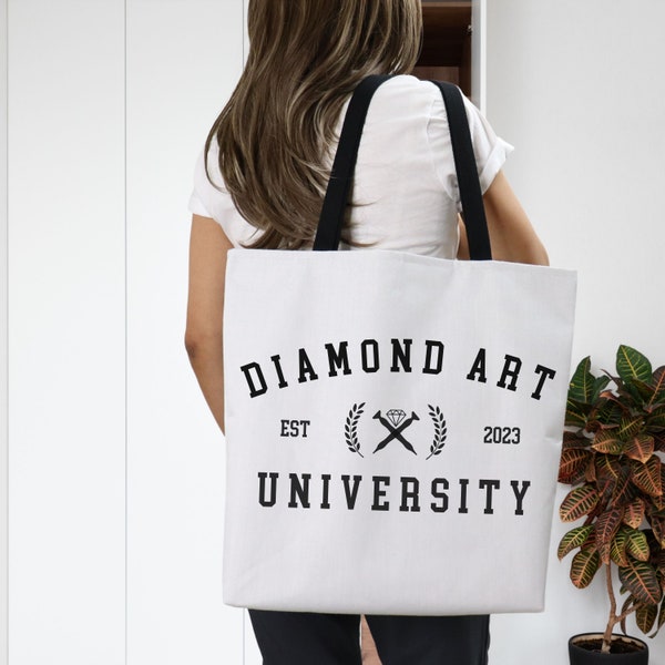 2023 Diamond Art University Tote, Diamond Painting Bag,Funny Gift for Diamond Painters,Unique Womens Accessories for Diamond Painting Lovers