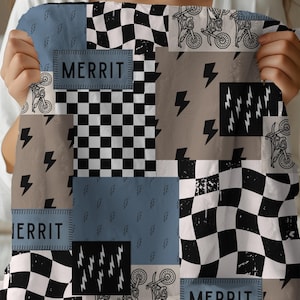Dirt bike blanket custom name blanket designed as a personalized dirt bike gift idea for teen boys. This custom bedding makes a fun and practical dirtbike lover gift and adds personality to a dirtbike room decor theme. Perfect as a teen boy gift, custom name blanket, or personalized dirt bike blanket, it offers both comfort and a unique design. Great for birthdays, holidays, or everyday use, this custom dirt bike blanket is the perfect choice for any motocross enthusiast.