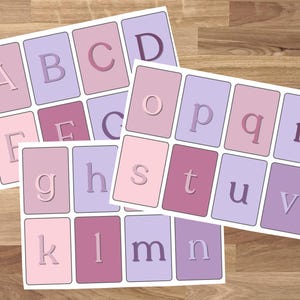 Pink Toddler Flash Cards Alphabet Flash Card Number Homeschool Flash Cards Preschool Pretty Aesthetic Flash Cards Shapes Pre-K Learning Card