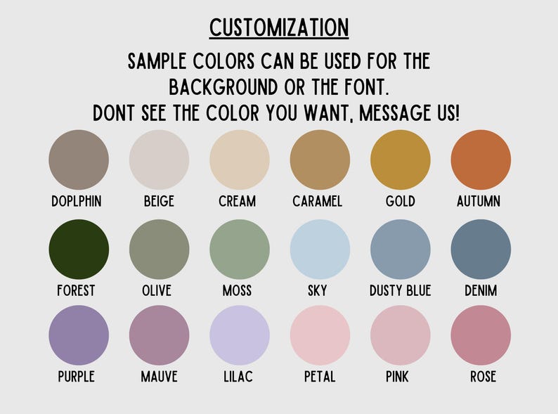 custom colors