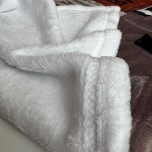 softest fabric minky soft blanket white backing fur