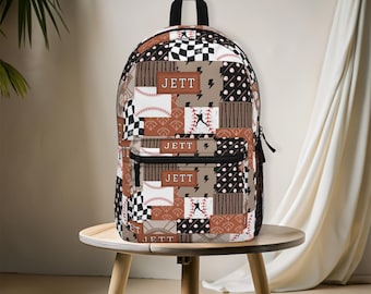 Baseball Backpack Custom Kids Name Backpack Back to School Bag Boy Backpack Personalized Gift Idea Boy Sport Lover Gift Baseball Teen Gift