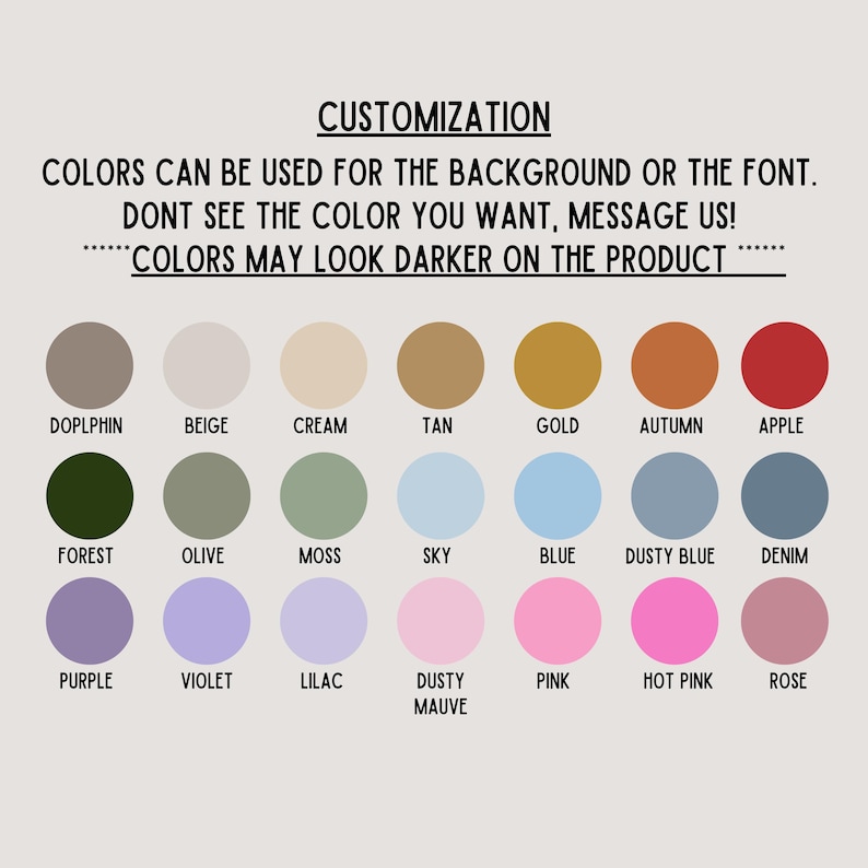 custom colors