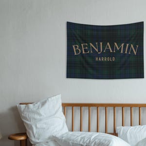 Polo bear name banner featuring a personalized name with a vintage polo teddy design. This preppy bear nursery decor doubles as a plaid name sign and polo bear nursery decor for a classic boy nursery or toddler room. Perfect as a boy name sign and vintage polo teddy nursery baby gift, this custom banner adds timeless charm to baby rooms, preppy nurseries, and traditional nursery decor themes.