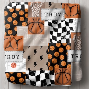 Basketball Blanket Boy Gift Idea Basketball Lover Gift Idea Teen Room Decor Boy Name Blanket Custom Basketball Room Decor Sport Gift Ideas