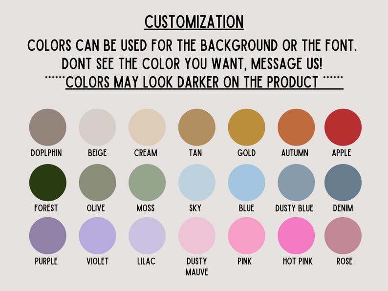 custom colors