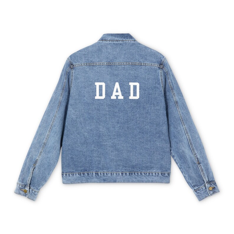 Dad Jean Jacket Men's Denim Jacket New Dad Gift Pregnancy Announcement ...