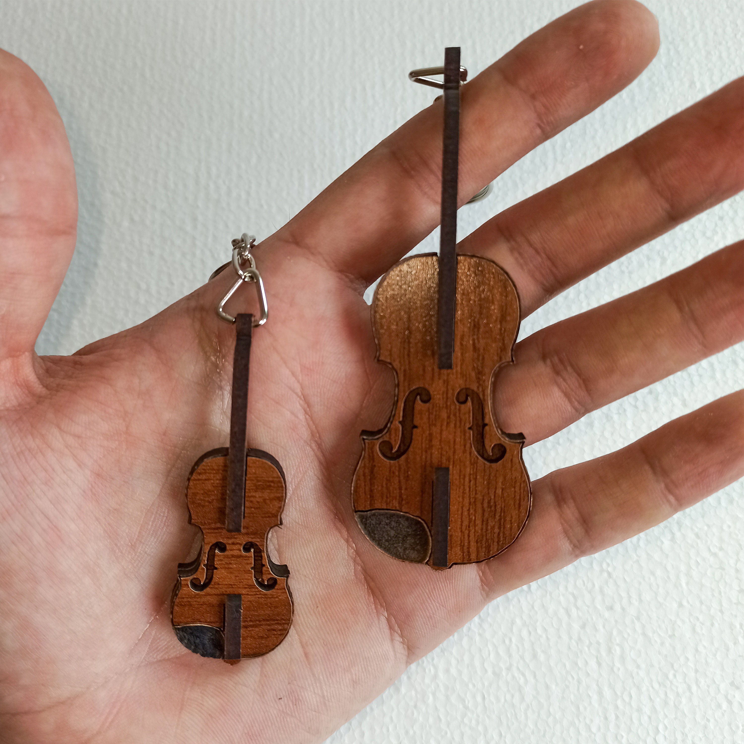 Violin Keychain Digital File, Small Violin Ornament, Mini Violin Cut