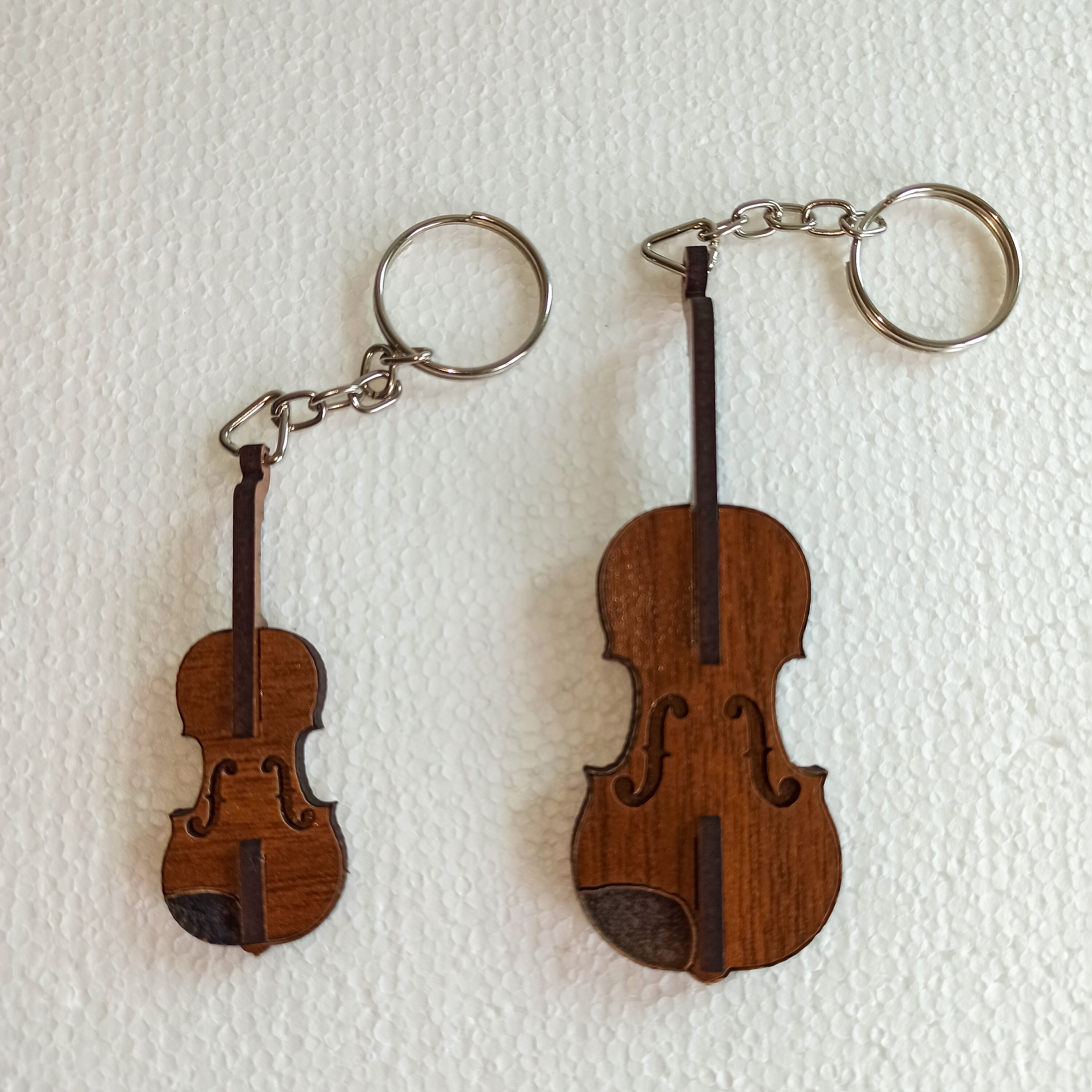 Violin Keychain Digital File, Small Violin Ornament, Mini Violin Cut