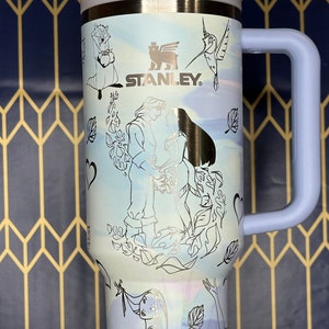 Enchanted Forest Pocahontas-Inspired Laser Engraved Stainless Steel Tumbler - Personalized Nature and Wildlife Themed Drinkware