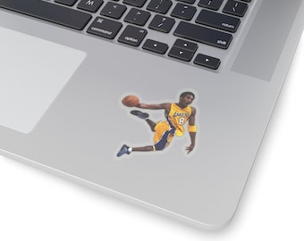 Kobe Bryant Dunking Kiss-Cut Sticker - USA Shipping