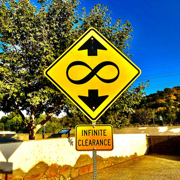 Los Angeles River "Infinite Clearance" Sign