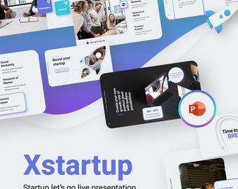 Startup Pitch Deck PowerPoint Template | Modern Creative Business Presentation