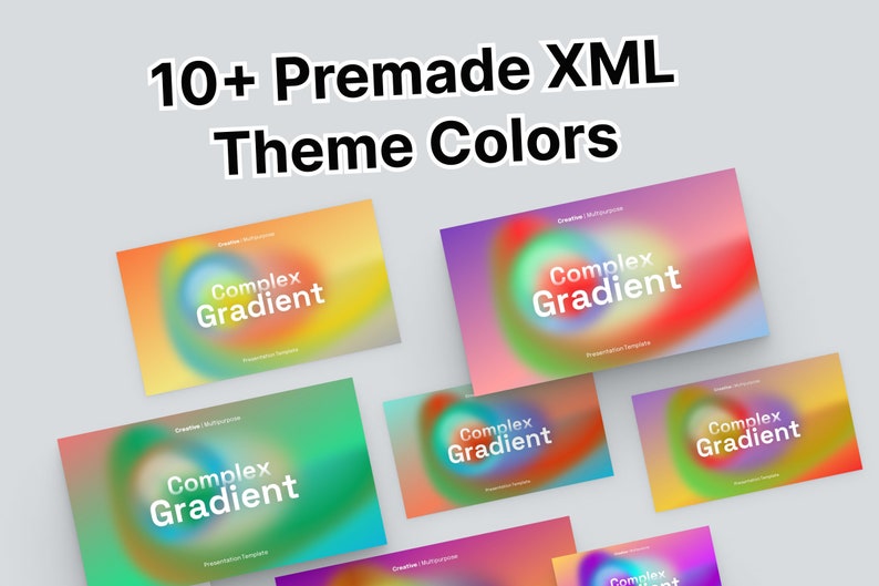 PowerPoint Template, Modern Gradient Presentation Design, Pitch Deck | Visual Communication | Creative Slides | Professional Template image 6