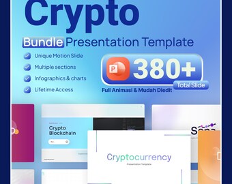 Crypto Presentation Bundle: 380+ Unique Slides, Infographics, Charts (PowerPoint Template)