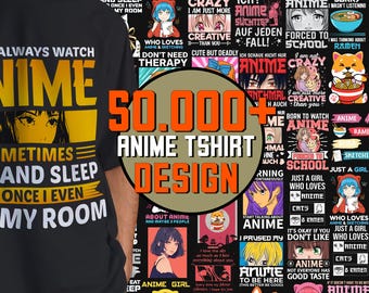 50000+ Anime Designs SVG PNG Bundle (Digital Download)