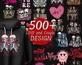 Couple T-Shirt Design SVG Bundle: Streetwear Graphics (Digital Files)