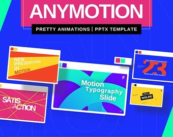 Anymotion Animated PowerPoint Template, Modern Business Pitch Deck (PPTX)