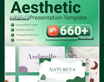 PowerPoint Bundle Template, Business Creative Pitch Deck (PPTX), Visual Communication, Presentation Design, Editable