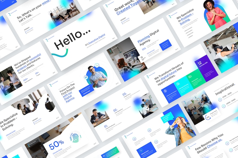 Executive Digital Powerpoint Template for Creative Business ...