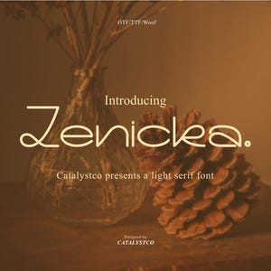 Zenicka – Colección de fuentes serif: tipografía clásica y elegante para marcas profesionales, envases de lujo y diseños atemporales