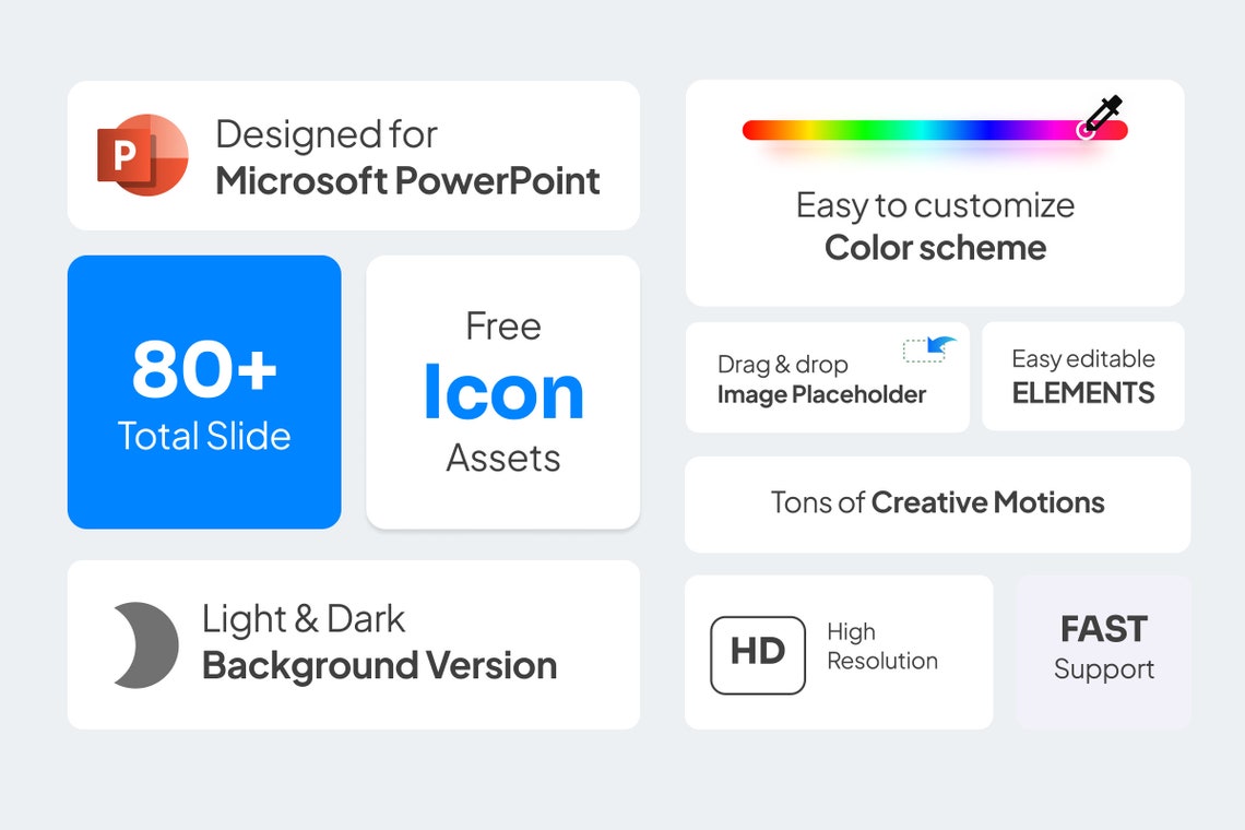 Loops Powerpoint Template: Seamless Modern Presentation (PPTX) - Etsy