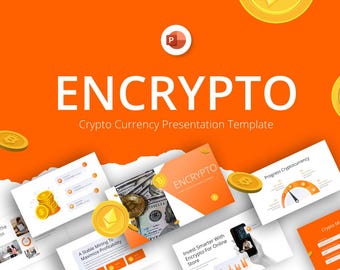 Encrypto PowerPoint Template, Cryptocurrency Pitch Deck Design