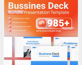 Bundle Business Deck | Creative design | PowerPoint slides | Professional template | Creative visuals | Visual communication