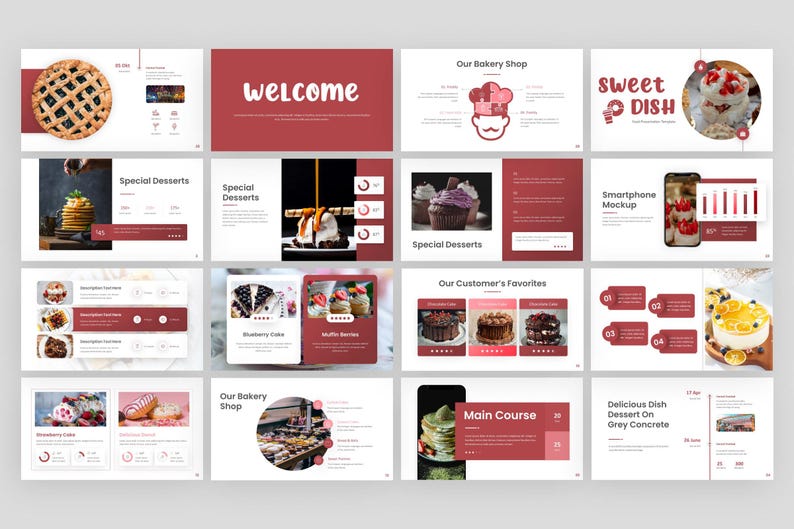 Editable Food Menu Powerpoint Template: Restaurant & Cafe Presentation ...