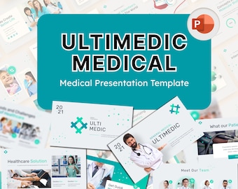 PowerPoint de médecine médicale | Diapositives professionnelles sur la santé, présentations commerciales et médicales modifiables, design épuré, personnalisation facile
