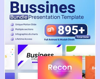 Business Presentation Bundle | 895+ Unique Slides, Infographics, Charts (PPTX)