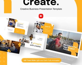 Creative Business Presentation Template | Modern Pitch Deck Slides (16:9 Full HD)